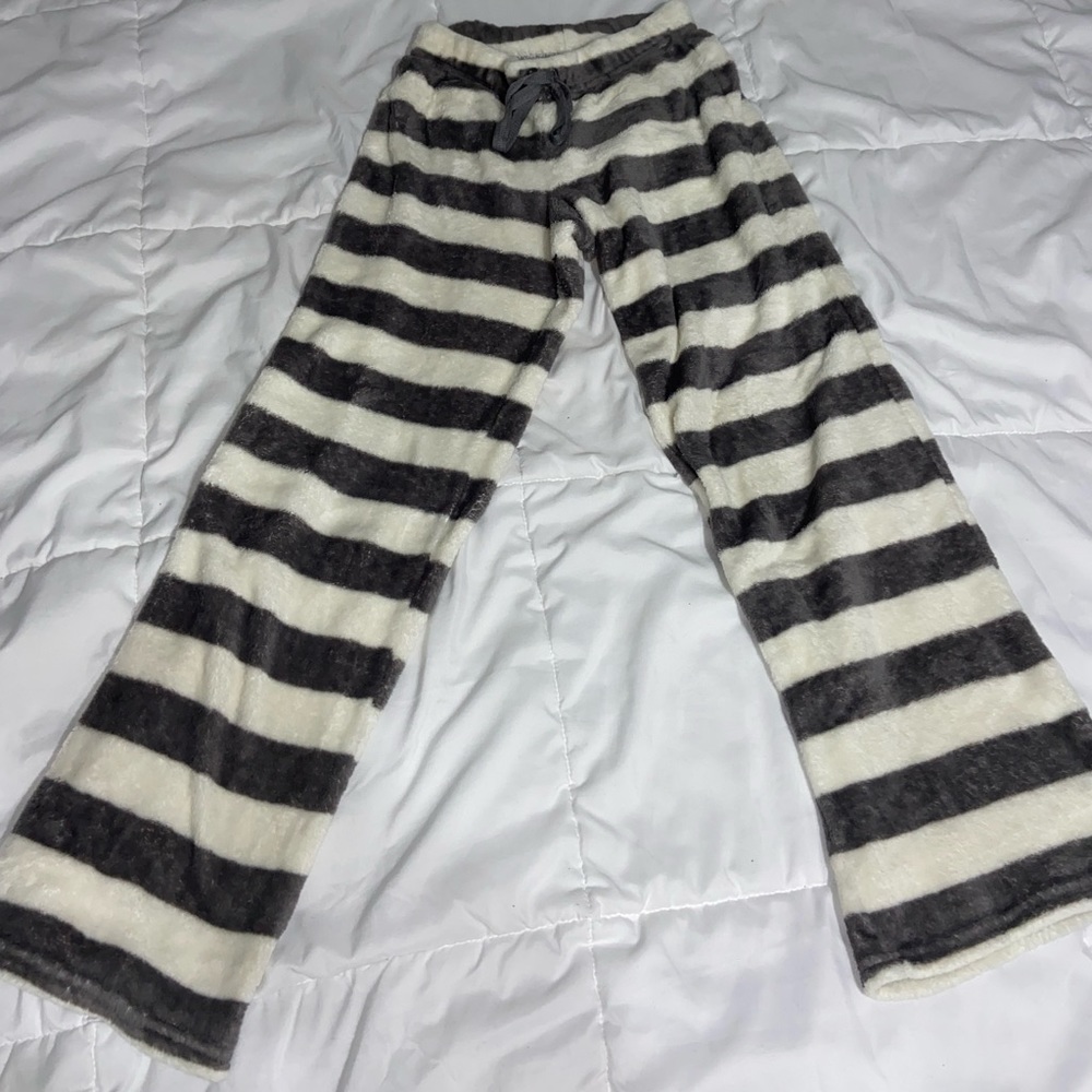 Striped Fluffy Pajama Pants